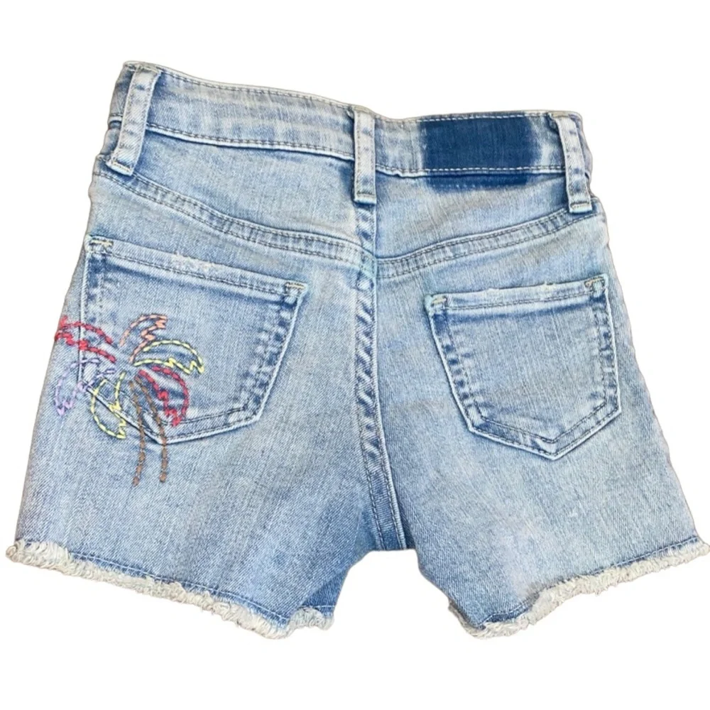 Gap Girls Distressed Denim Shorts Adjustable Waist Size 7